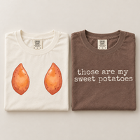 Funny Thanksgiving Couple Shirts, Sweet Potato Matching Tees, Comfort Colors Fall Shirts, Women Men Thanksgiving Outfit