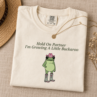 Funny Pregnancy Announcement Shirt, Western Frog Pregnancy Reveal Tee, First Time Mom Gift