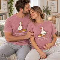 Thanksgiving Goose Pregnancy Announcement Couple Shirts