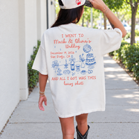 Custom Wedding Favor Shirt, Funny Wedding Toss Tee, Personalized Guest & Bridal Party Shirt, Newlywed Gift
