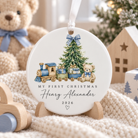 Personalized Baby Ornament for First Christmas, Custom Name & Year Christmas Keepsake, Baby’s First Christmas Ornament, New Baby Gift