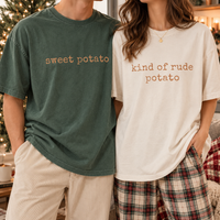 Sweet Potato & Kind Of Rude Potato Couple Shirts – Thanksgiving Gift