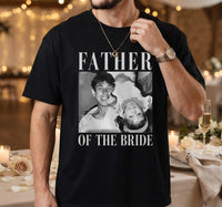 Custom Mother & Father of the Bride Shirts, Personalized Photo Comfort Colors Tees, Wedding Gift for Parents