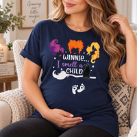 Winnie I Smell a Child T-Shirt, Halloween Mom Shirt, Pregnancy Announcement Tee, Witchy Pregnant Shirt