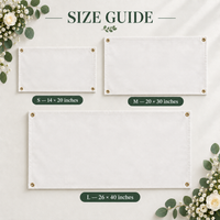 Custom Last Name Wedding Flag – Guest Book Alternative Reception Sign