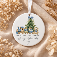 Personalized Baby Ornament for First Christmas, Custom Name & Year Christmas Keepsake, Baby’s First Christmas Ornament, New Baby Gift