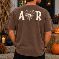 Personalized Ghost Spiderweb Comfort Colors Shirts – Halloween Couple Gift