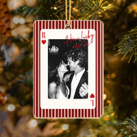 Personalized How Lucky Are We Photo Playing Card Ornament – Anniversary Gift image 9