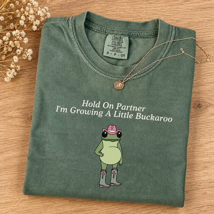 Funny Pregnancy Announcement Shirt, Western Frog Pregnancy Reveal Tee, First Time Mom Gift