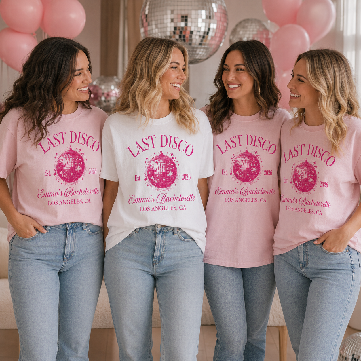 Disco Bachelorette Shirt – Custom Mermaid Tee | Luxury Bridal Merch & Bride Gifts