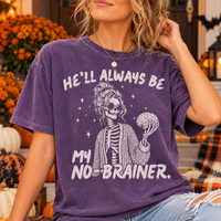 Funny Couples Skeleton Comfort Colors Shirts – Halloween Couple Gift