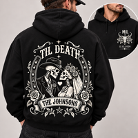 Custom Western Til Death Hoodie & Sweatshirt – Newlywed Couple Gift