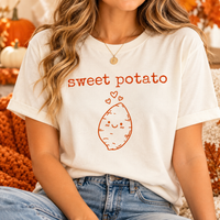 Sweet Potato & Rude Potato Comfort Colors Shirts – Thanksgiving Couple Gift