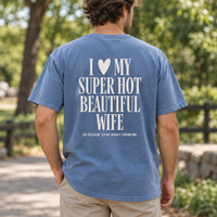 I Love My Hot Girlfriend Comfort Colors Shirt – Funny Boyfriend Couple Gift