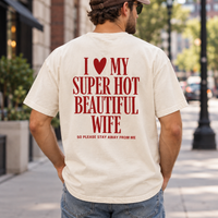 I Love My Hot Girlfriend Comfort Colors Shirt – Funny Boyfriend Couple Gift
