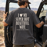 I Love My Hot Girlfriend Comfort Colors Shirt – Funny Boyfriend Couple Gift