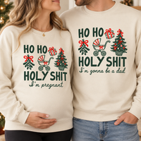 Christmas Pregnancy Announcement Sweatshirt & Hoodie – Mom & Dad To Be Gift
