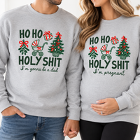 Christmas Pregnancy Announcement Sweatshirt & Hoodie – Mom & Dad To Be Gift
