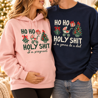 Christmas Pregnancy Announcement Sweatshirt & Hoodie – Mom & Dad To Be Gift