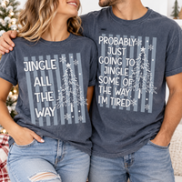 Matching Christmas Couple Comfort Colors Shirts – Funny Holiday Couple Gift