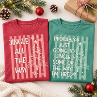 Matching Christmas Couple Comfort Colors Shirts – Funny Holiday Couple Gift