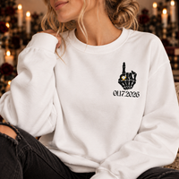 Custom Til Death Mr & Mrs Sweatshirt & Hoodie – Gothic Newlywed Set