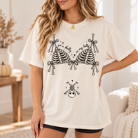 Skeleton Halloween Pregnancy Announcement Comfort Colors Shirt, Skeleton Maternity Tee, Spooky Mom to Be Gift