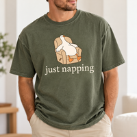 Napping for Two & Just Napping Silly Goose Pregnancy Couple Tees