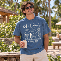 Personalized Exclusive Commemorative Wedding Shirt, Custom Couple Names & Date Tee, Wedding Toss Shirt, Reception Guest & Bridal Party Gift