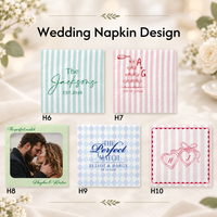 Personalized Wedding Napkins Decor, Custom Names & Date Cocktail Napkins, Bridal Shower and Wedding Reception Party Decor