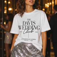 Personalized Wedding Toss Shirts, Custom Wedding T-Shirts, Comfort Colors Wedding Guest & Newlywed Gifts