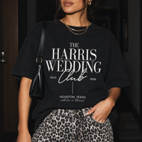 Personalized Wedding Toss Shirts, Custom Wedding T-Shirts, Comfort Colors Wedding Guest & Newlywed Gifts