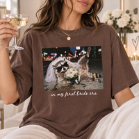 In My Feral Bride Era Shirt, Funny Raccoon Bachelorette Tee, Bride to Be Girls Trip Gift