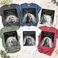 Funny Sarcastic Animal Bachelorette Shirts, Matching Smoking Bride & Crew Tees, Animal Meme Girls Trip Party Shirts
