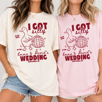 Custom Silly Goose Wedding Toss Shirt – Funny Wedding Guest Tee