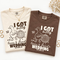 Custom Silly Goose Wedding Toss Shirt – Funny Wedding Guest Tee