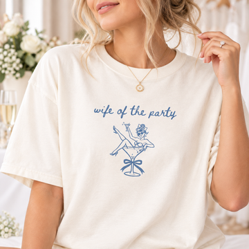 Wife of the Party Bachelorette Shirts, Matching Bride & Bridesmaid Tees, Bridesmaid Proposal & Getting Ready Gift