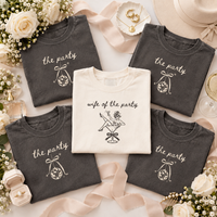 Wife of the Party Bachelorette Shirts, Matching Bride & Bridesmaid Tees, Bridesmaid Proposal & Getting Ready Gift