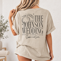 Personalized Wedding Shirts, Custom Bridal Party Tees, Matching Family Wedding Shirts, Wedding Party Favor