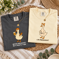 Funny Goose Pregnancy Announcement Shirts - Matching Mom and Dad Reveal Tees, Future Parents Gift