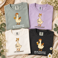 Funny Goose Pregnancy Announcement Shirts - Matching Mom and Dad Reveal Tees, Future Parents Gift