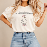 Pregnancy Announcement Silly Goose Shirt, Funny Western Baby Reveal Tee, First Time Expecting Mom Gift
