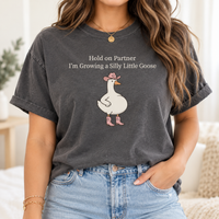 Pregnancy Announcement Silly Goose Shirt, Funny Western Baby Reveal Tee, First Time Expecting Mom Gift