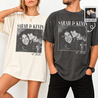 Personalized Couple Photo Shirt - Custom Shirt, Vintage Picture Tee, Wedding Anniversary Gift