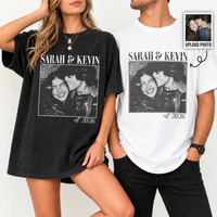 Personalized Couple Photo Shirt - Custom Shirt, Vintage Picture Tee, Wedding Anniversary Gift