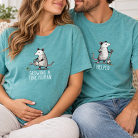 Pregnancy Opossum Mom and Dad Announcement Shirts, Funny Opossum Baby Reveal Tees, Expecting Parents Gift
