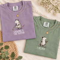 Pregnancy Opossum Mom and Dad Announcement Shirts, Funny Opossum Baby Reveal Tees, Expecting Parents Gift