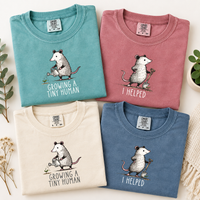 Pregnancy Opossum Mom and Dad Announcement Shirts, Funny Opossum Baby Reveal Tees, Expecting Parents Gift