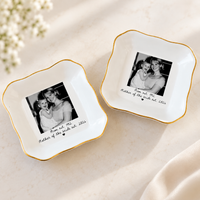 Custom Photo Mother of the Bride Jewelry Dish, Personalized Wedding Gift for Mom, Mother of the Groom Keepsake