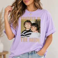 Personalized Brother of the Bride Shirt, Custom Photo Wedding Tee, Sister Wedding Gift, Rehearsal Dinner & Bachelor Party Shirt